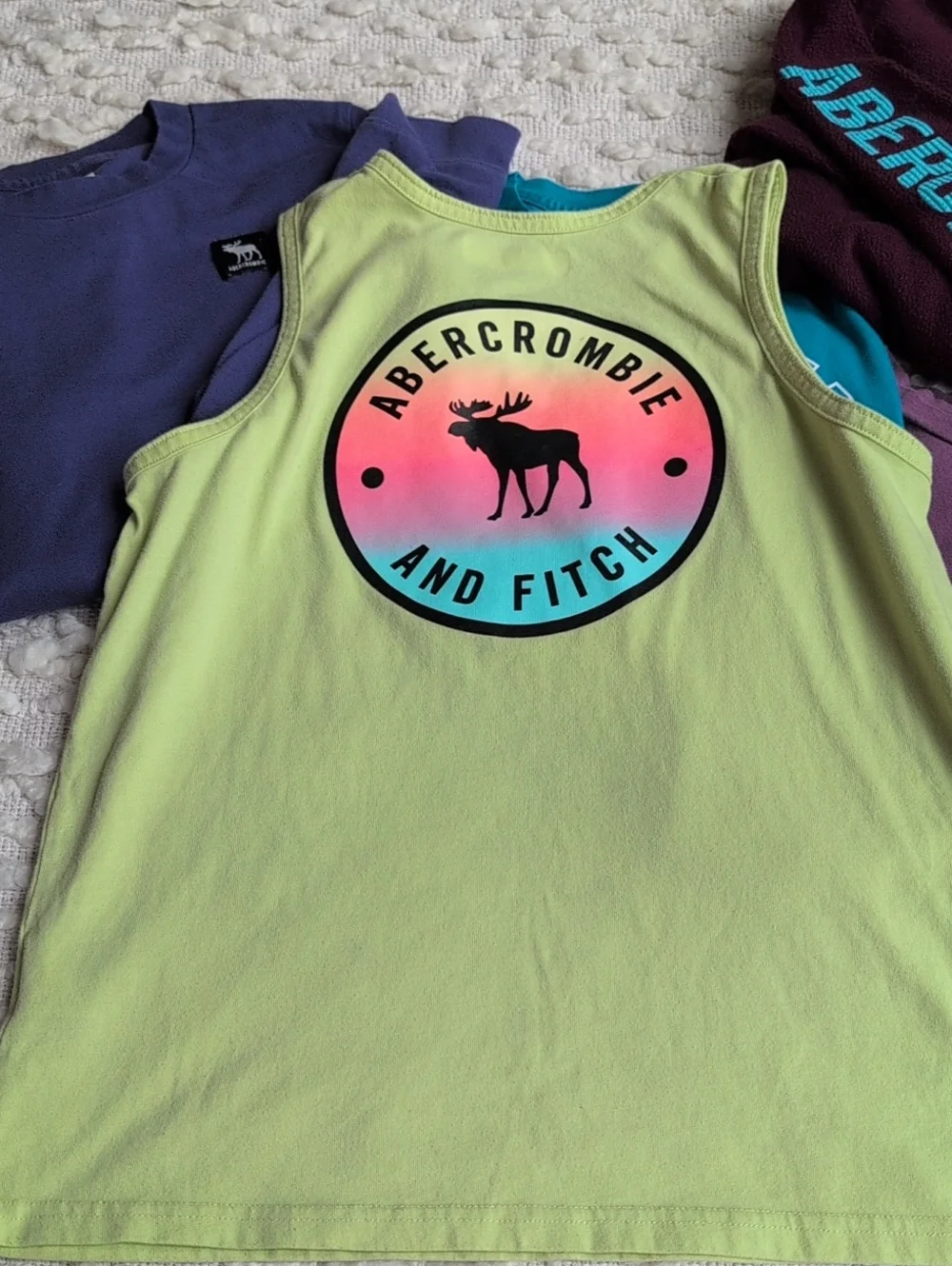 Abercrombie Kids 13/14 Large Kids Boys Tee Bundle Lot Long Sleeve Pullover